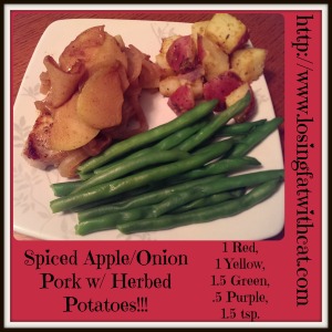 spiced apple-onion pork